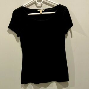 Banana Republic Black Tee Rayon Tencel Blend